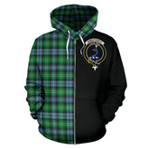 Arbuthnot Ancient Tartan Crest Zipper Hoodie - Half Of Me Style